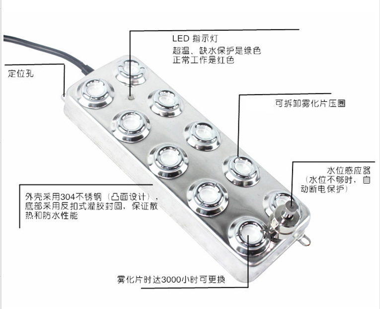 水霧屏/霧幕機(jī)內(nèi)部結(jié)構(gòu)分析效果圖